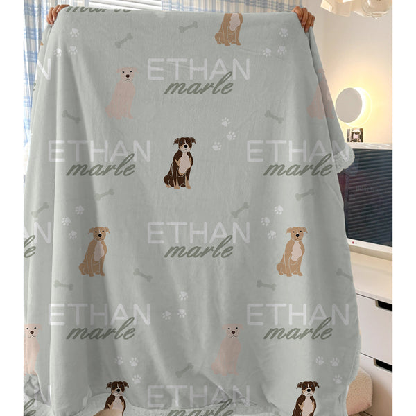 Personalized Kids' Dog Breed Cozy Blankets