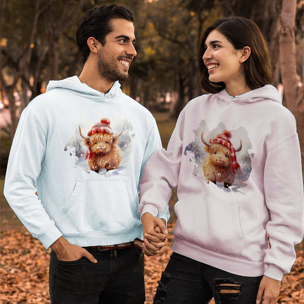 Custom Highland Cow Name Hoodie - Unique, Cozy, and All Yours!